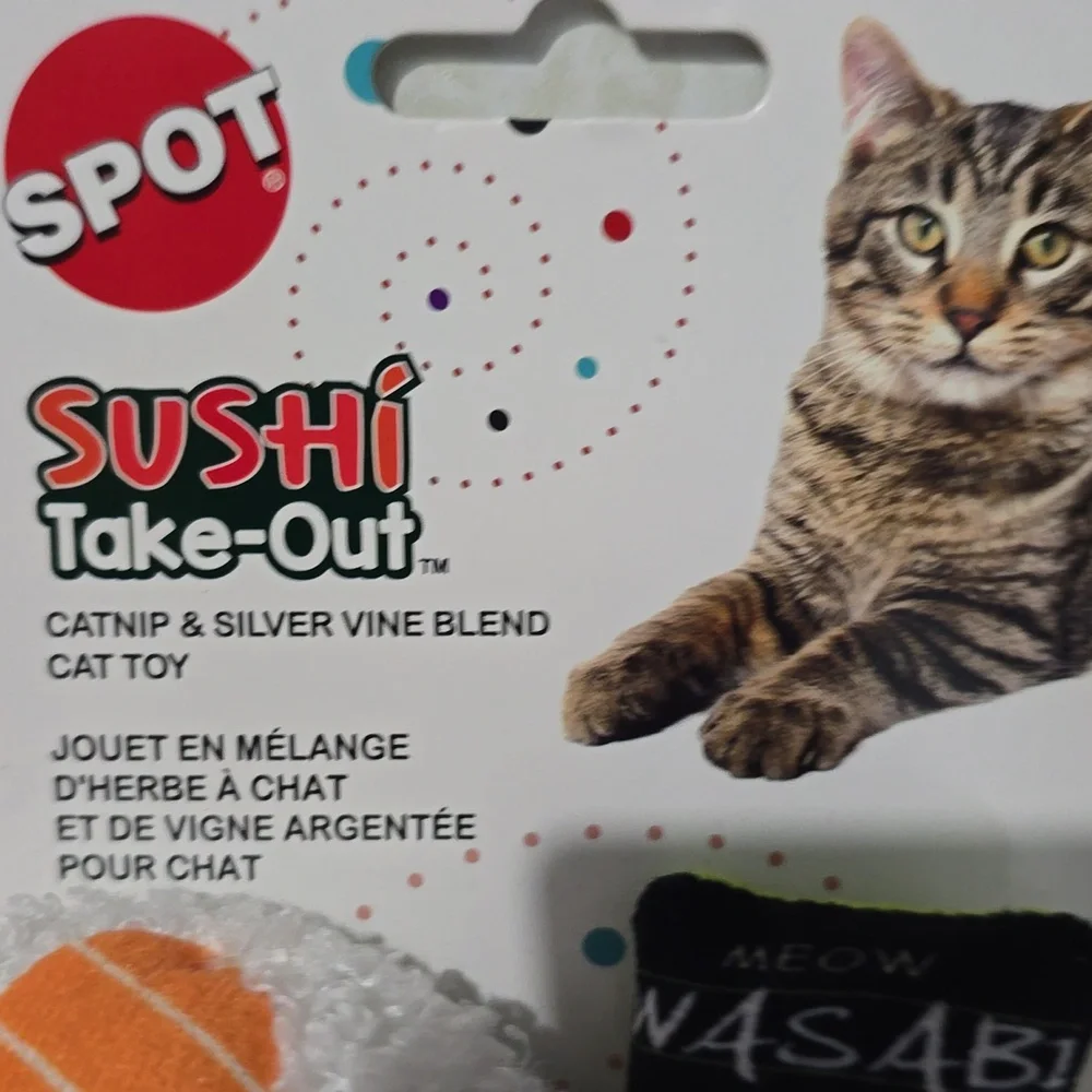 Cat‎ Toys Sushi Take-Out NWT Spot Brand